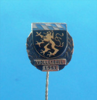 GERMANY - BAYERN VOLLEYBALL ASSOCIATION Nice Old Rare Pin Badge Volley-ball Voleibol Pallavolo Palla A Volo Anstecknadel - Volleybal