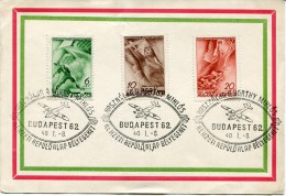 BUDAPEST Encart De 1962 - Commemorative Sheets