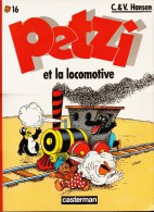 Petzi  N° 16 - Petzi Et La Locomotive- Casterman - ( 1989 ) . - Petzi