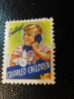 Help Crippled Children Telephone Health Vignette Charity Seals Seal Label Poster Stamp USA - Non Classés