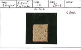 TURQUIE N° YT16a M12Aa RARE - Timbres-taxe