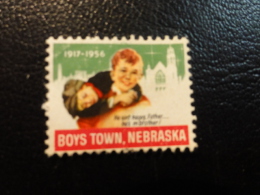 1956 BOYS TOWN NEBRASKA Vignette Charity Seals Seal Poster Stamp Label USA - Non Classificati