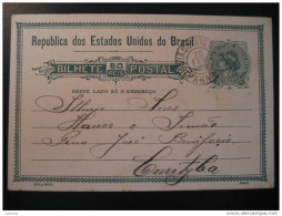 1919 To Curityba Bilhete Postal Stationery Card Brazil Brasil - Briefe U. Dokumente