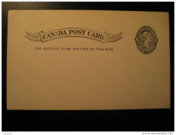 Postal Stationery Post Card One Cent Canada - 1860-1899 Victoria