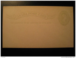 Postal Stationery Post Card One Cent Canada - 1860-1899 Victoria