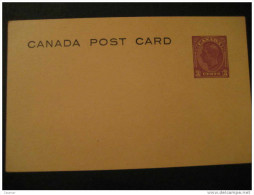 3c Lila Tarjeta Entero Postal Post Card Stationery Canada - 1903-1954 Kings