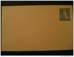 2c Verde Green Tarjeta Entero Postal Post Card Stationery Canada - 1953-.... Regno Di Elizabeth II