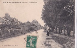 Carte 1910 ST GERMAIN SUR ILLE / La Promenade - Saint-Germain-sur-Ille