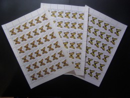 RUSSIA 1987MNH (**)YVERT 5377-78,80 Butterflies/ SHEET 3X36 Papillon/ De La FEUILLE 3X36 - Feuilles Complètes