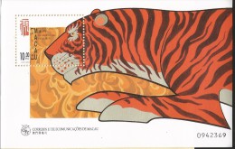 B)1998 MACAO, LUNAR TIGER YEAR, ANIMAL, TIGER, SOUVENIR SHEETS, MNH - Gebruikt