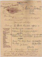 Fatura Papel Timbrado - Invoice England - 1902 HALLADAY & TUNNICLIFF - INVOICE - QUOTATION - BIRMINGHAM - Verenigd-Koninkrijk