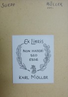 Ex-libris SUEDE - Karl MÖLLER - Ex-Libris