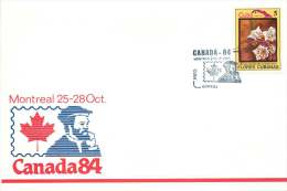 1984  Cuba Flowers On Canada84 Souvenir Enveloppe  #4 - Covers & Documents