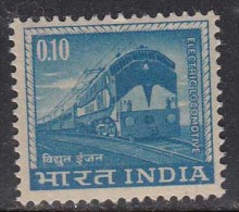 India MNH 1966, Definitive Series., 10p Electric Locomotive, Train,  1965-1975 Definitive - Ungebraucht