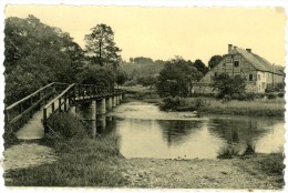 Resteigne-sur-Lesse (Tellin). La Passerelle Sur La Rivière Et Le Vieux Moulin. Brugje En Oude Molen. Envoyée En 1959, - Tellin