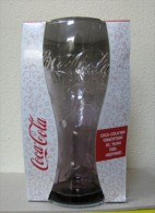 AC - COCA COLA 50th YEAR IN TURKEY BUBLE FIGURED PURPLE GLASS FROM TURKEY - Tasses, Gobelets, Verres