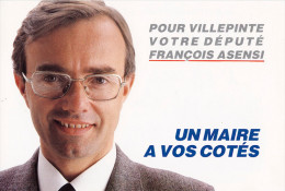 FRANCOIS ASENSI - Pour Villepinte Votre Député - Un Maire à Vos Cotés - 1989 - Figuren