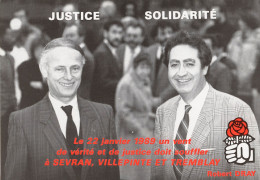 PARTI SOCIALISTE - Robert DRAY - 1989 - SEVRAN,VILLEPINTE,TREMBLAY - Figuren