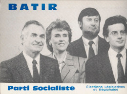 PARTI SOCIALISTE - BATIR - Raoul CARTAUD, Edith CRESSON, Jacques Santrot, Alain CLAEYS - 1986 - Figuren