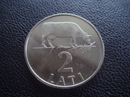 1992 Latvia / Lettonia / Lettland  2 Lats COW ,KUH, Mucca  Coin UNC RARE  Today In Stock - Latvia