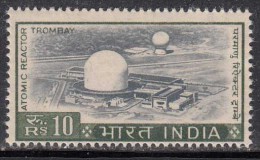 India MNH 1965. Rs 10 Atomic Reactor Trombay, Definitive 4th Series Of 1965-1975, Energy - Ungebraucht