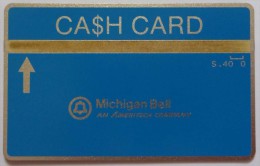 USA - L&G  - Cash Card - Michigan Bell - Complimentary $0.40 - 707D - 4mm Band - RARE - MINT - [1] Holographic Cards (Landis & Gyr)