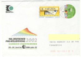 Entier Postal Garmisch Partenkirchen - 103 Deutscher Philatelistentag 2002 - Privé Briefomslagen - Gebruikt