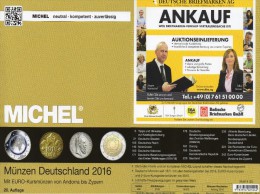 MICHEL Münzkatalog Deutschland 2016 Neu 27€ Mit DR Ab 1871 III.Reich BRD DDR Numismatik Coin Catalogue 978-3-95402-144-4 - Books & Software