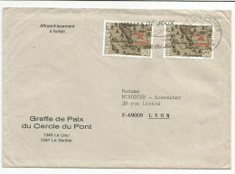 GRECE LETTRE POUR LA FRANCE 1987 - Covers & Documents