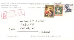 2010. USA, The Letter By Air-mail Post From Alexandria(Virginia) To Moldova - Cartas & Documentos