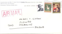2009. USA, The Letter By Air-mail Post From Alexandria(Virginia) To Moldova - Briefe U. Dokumente