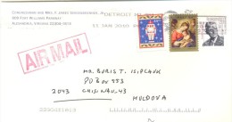 2010. USA, The Letter By Air-mail Post From Alexandria(Virginia) To Moldova - Cartas & Documentos