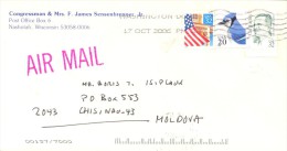 2006. USA, The Letter By Air-mail Post From Nashotah(Wisconsin) To Moldova - Covers & Documents