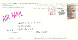 2006. USA, The Letter By Air-mail Post From Nashotah(Wisconsin) To Moldova - Cartas & Documentos
