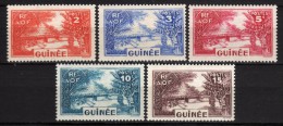 GUINEE - 1938/40 Scott# 128+129+131+132+133 * - Nuevos