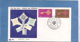 67   ENVELOPPE PREMIER JOUR  EUROPA   1968   TAMPON  STRASBOURG - Unclassified