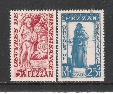 FEZZAN - 1950: Serie Di 2 Valori Nuovi S.t.l. - Emissione Di BENEFICENZA - In Ottime Condizioni. - Fezzan & Ghadames