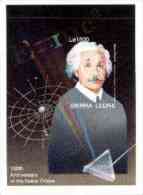 Sierra Leone 1995, Nobel Prize, A. Einstein, Physics, BF IMPERFORATED - Albert Einstein