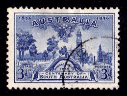 Australia 1936 Centenary Of South Australia 3d Used - Oblitérés