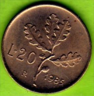 1985 Italia - 20 L (circolata) - 20 Liras