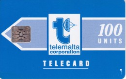 TARJETA DE MALTA DE 100 UNITS DE UNA ANTENA PARABOLICA PARA SATELITES (SATELLITE-SATELITE) - Astronomie