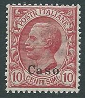 1912 EGEO CASO EFFIGIE 10 CENT MNH ** - M55-4 - Ägäis (Caso)