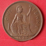 GREAT BRITAIN 1 PENNY 1940 -    KM# 845 - (Nº14508) - D. 1 Penny