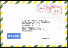 Brazil Santos 1996 Air Mail / Machine Stamp - Poste Aérienne