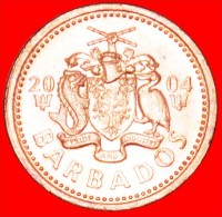 § GREAT BRITAIN: BARBADOS ★ 1 CENT 2004 UNC MINT LUSTER! LOW START ★ NO RESERVE! - Barbados (Barbuda)