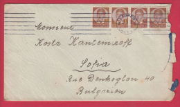 204447 / 1938 - 4 X 1 DIN. - King Peter II , ZAGREB CROATIA - SOFIA  , Yugoslavia Jugoslawien Yougoslavie - Briefe U. Dokumente