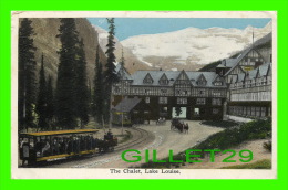 LAKE LOUISE, ALBERTA - THE CHALET - ANIMATED - TRAVEL IN 1913 - OCTOCHROME - - Lake Louise