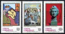 TURKEY 1990 (**) - Mi. 2907-09, State Exhibition Of Painting And Sculpture - Nuevos
