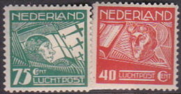 Netherlands 1928 Aviators Set Mint Hinged - Unused Stamps