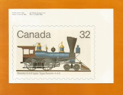 CANADA  1983 , Locomotive - Maximum Card - First Day 17 XI 1983 - 2 Scan - Maximumkaarten